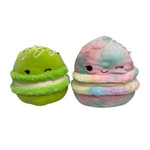Squishmallows Lot of‎ 2 Donnelly the Macaron and Lizma the Macaron Plush Toys